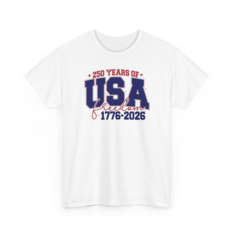 Thumbnail: USA 250 Years of Freedom 1776-2026 – Patriotic Independence Day Tee