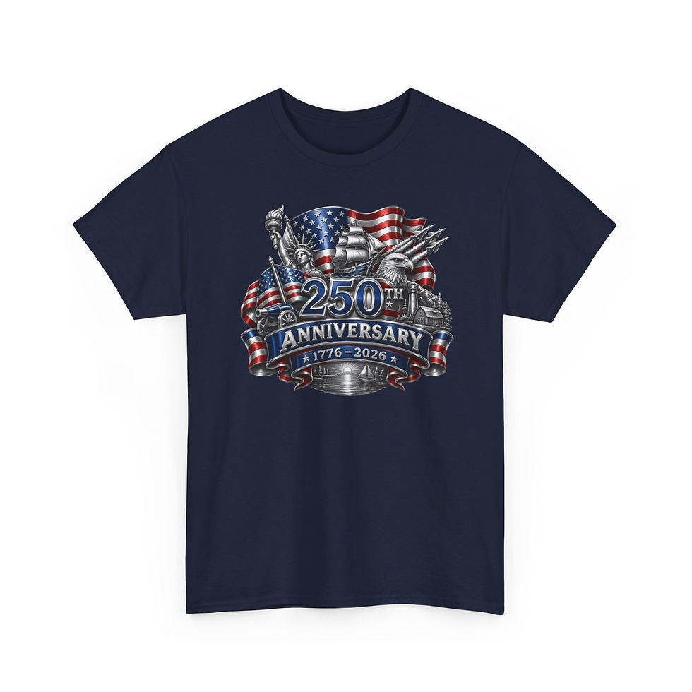 Thumbnail: 250th Anniversary Tee — Patriotic American Flag 1776–2026 Celebration Shirt