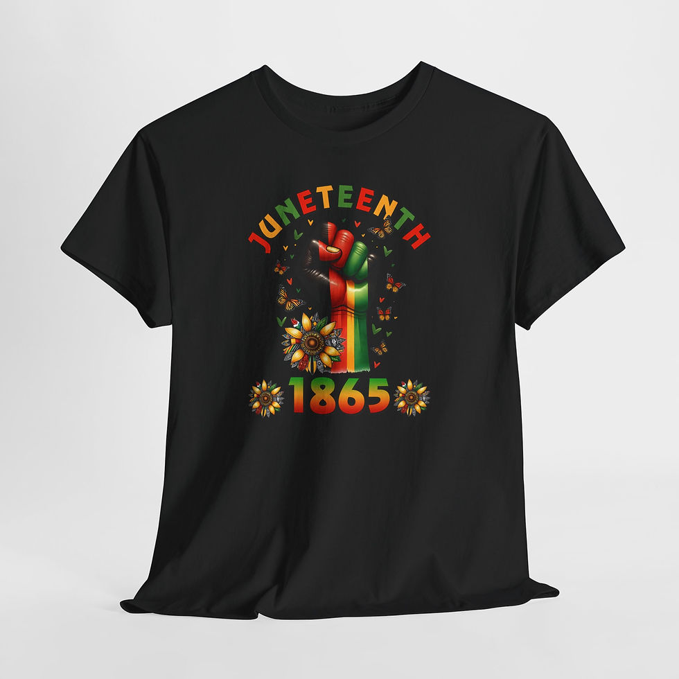 Thumbnail: Juneteenth 1865 T-Shirt — Black Power Fist Celebration Tee