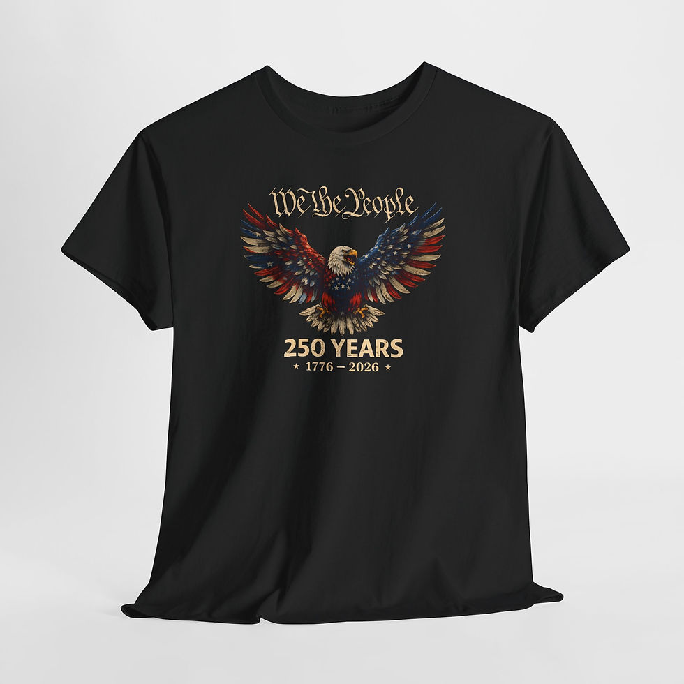 Thumbnail: We The People Eagle T-Shirt — 250 Years 1776–2026 Patriotic Tee