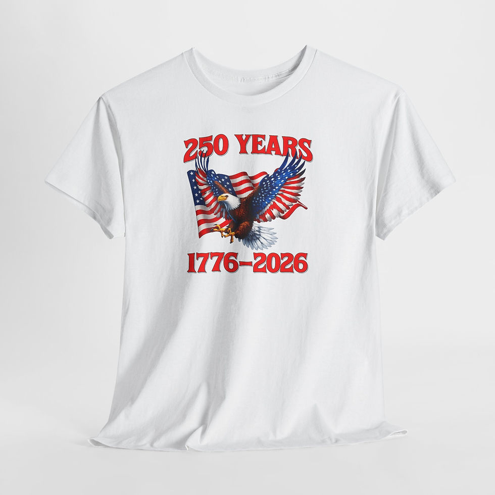 Thumbnail: 250 Years 1776–2026 Eagle-American Flag Patriotic Tee for Independence Day