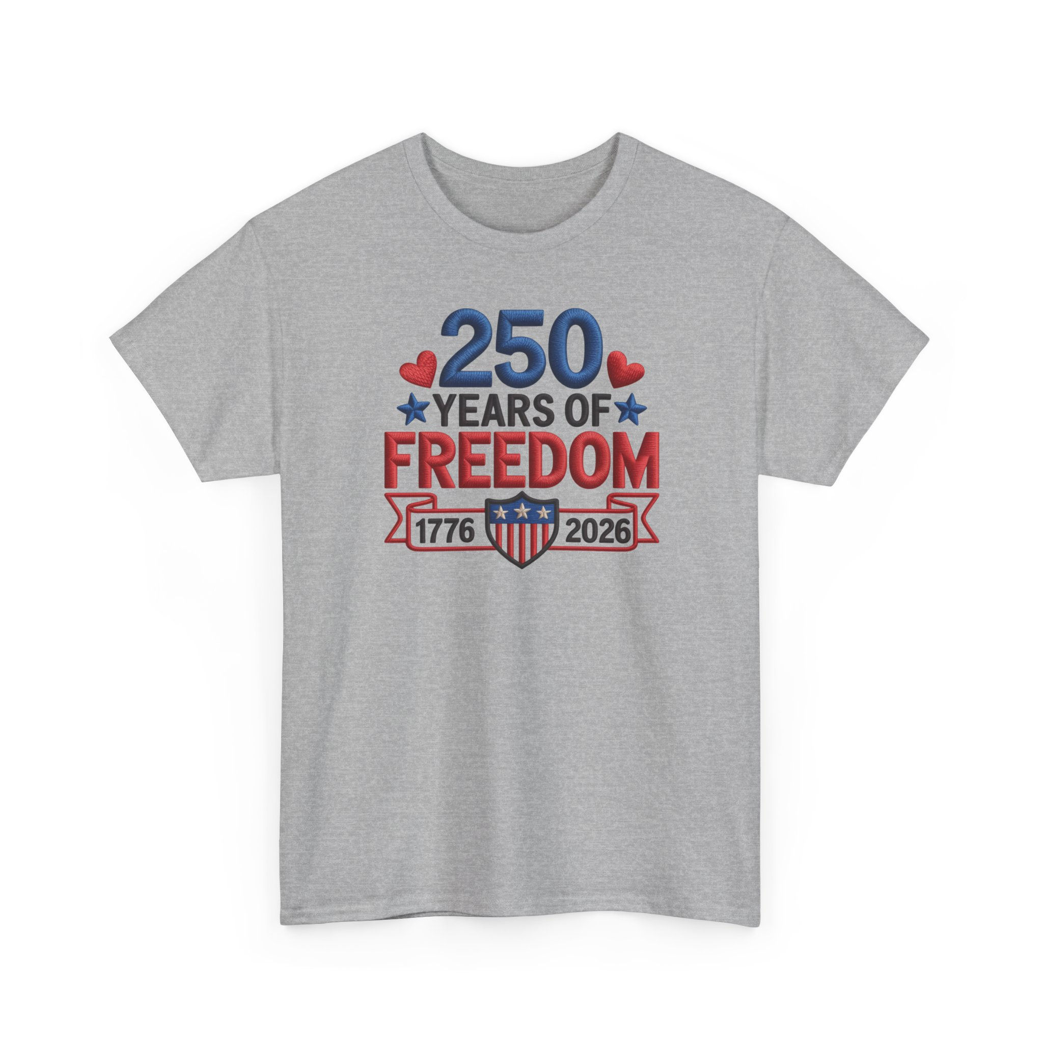 250 Years of Freedom T-Shirt — 1776-2026 Patriotic Independence Day Tee