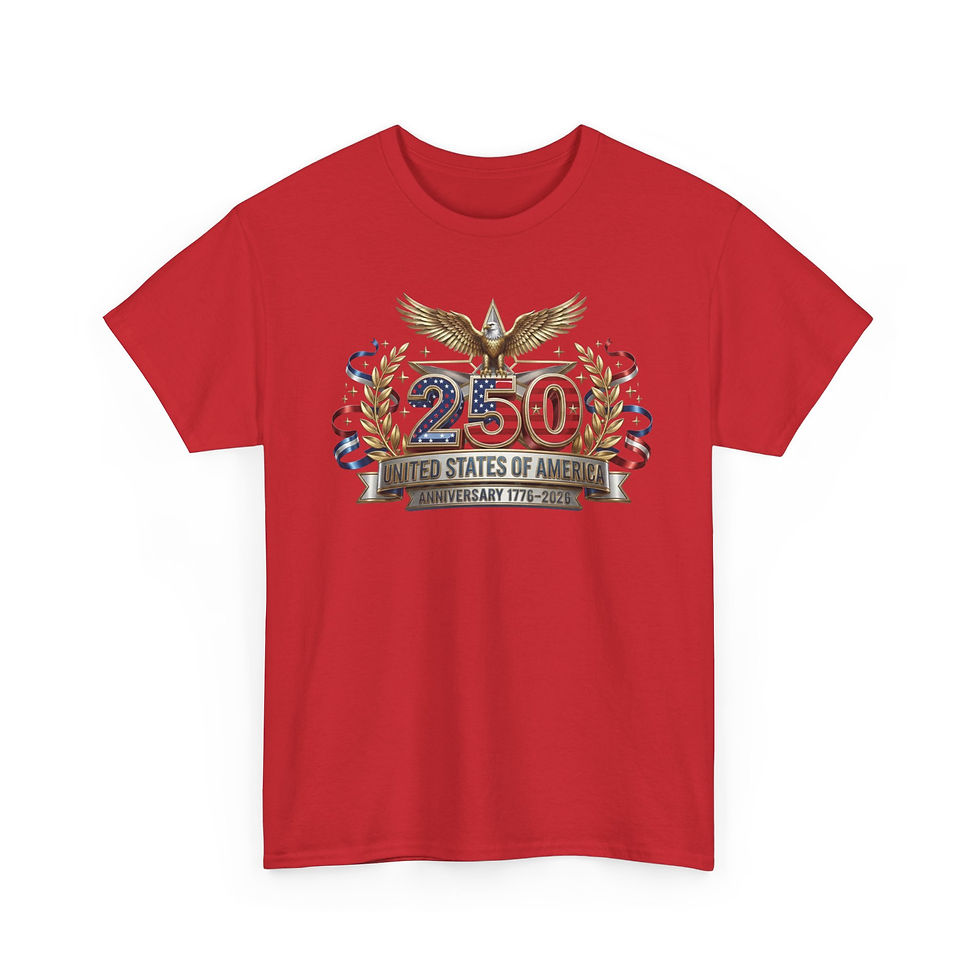 Thumbnail: 250th United States Anniversary T-Shirt — Patriotic Eagle USA Tee