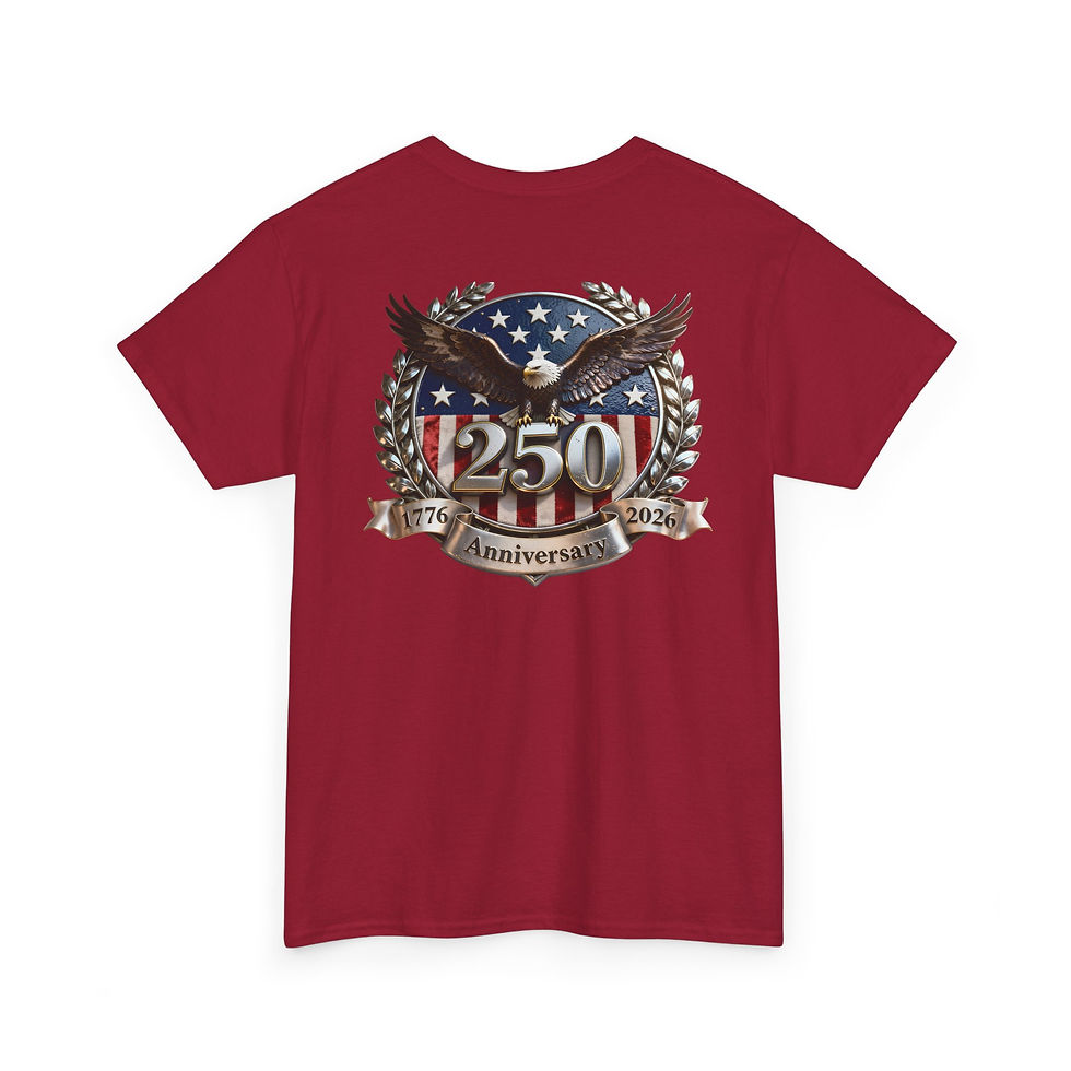 Thumbnail: 250th Anniversary American Eagle T-Shirt — Patriotic 1776–2026 Commemorative Tee
