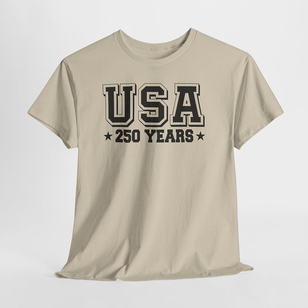 Thumbnail: USA 250 Years T-Shirt — Patriotic Independence Day Celebration Tee