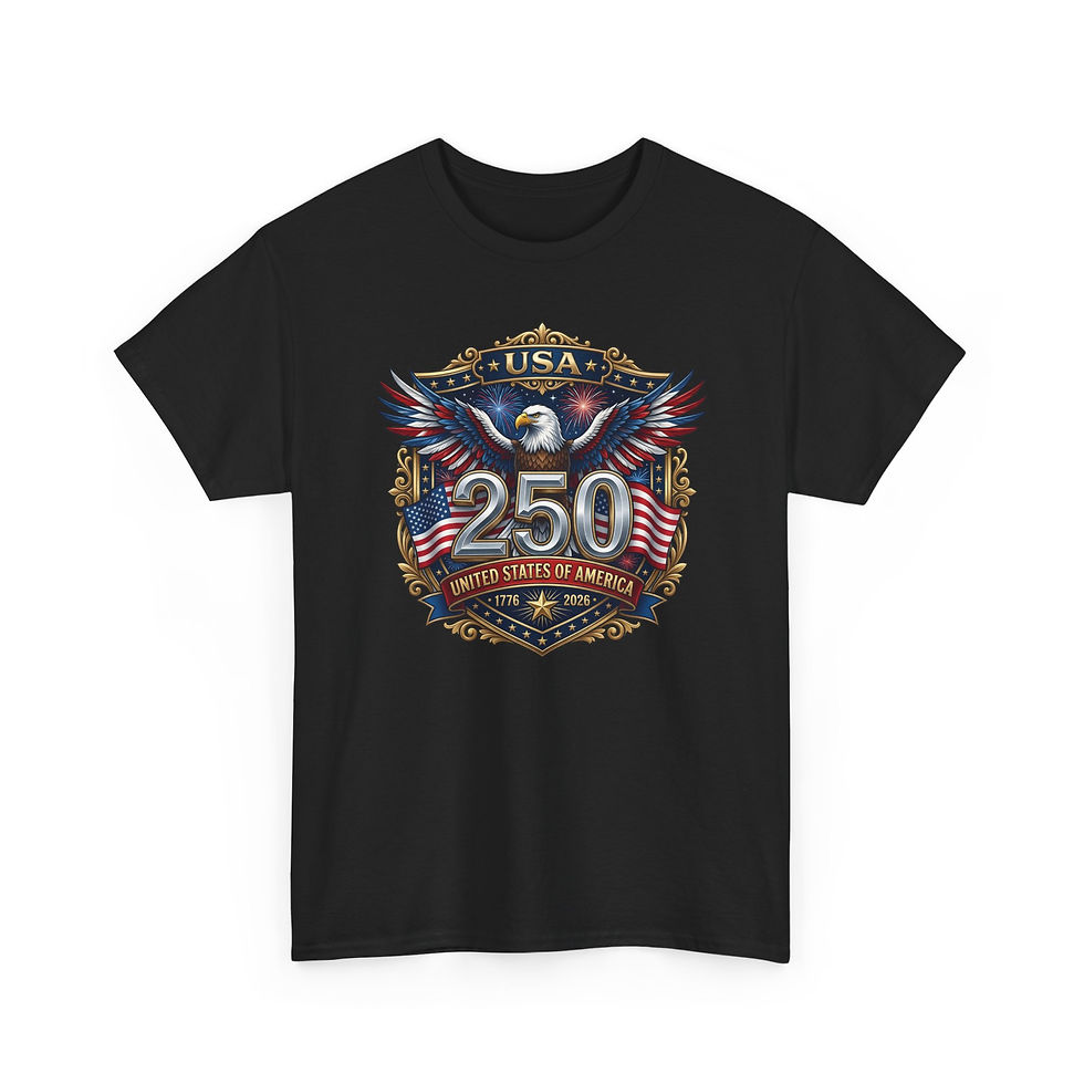 Thumbnail: USA 250 Anniversary Eagle T-Shirt — Patriotic Fourth of July Tee