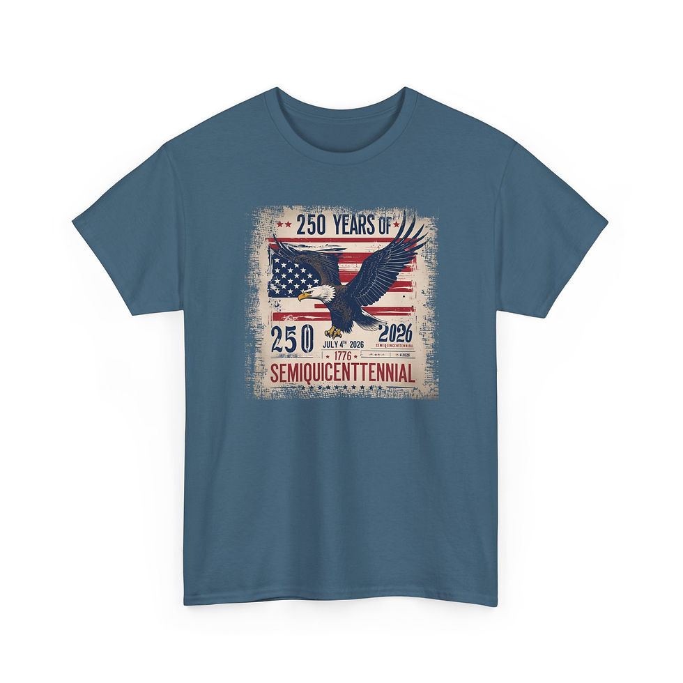Thumbnail: Semiquincentennial 250 Years Eagle Flag T-Shirt