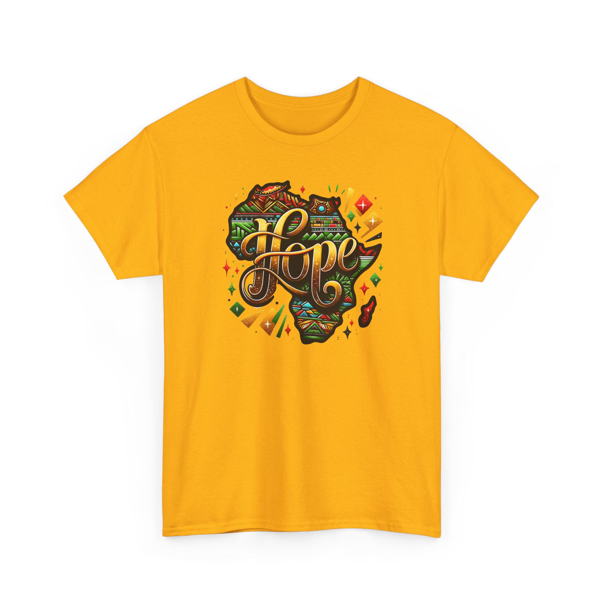 Hope Africa T‑Shirt — Colorful Africa Map Graphic Tee