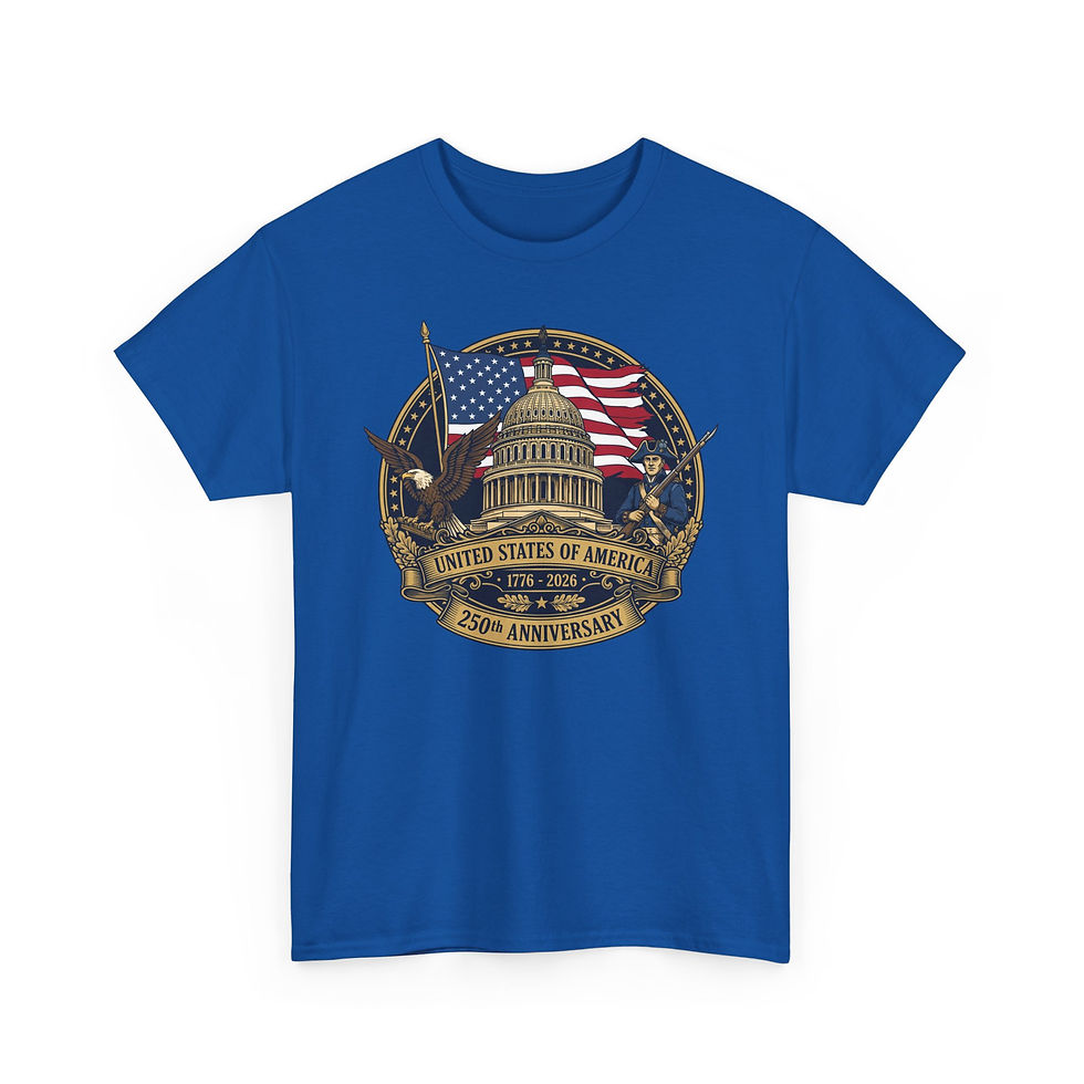Thumbnail: Capitol 250th Anniversary T-Shirt — United States of America Flag Badge Tee
