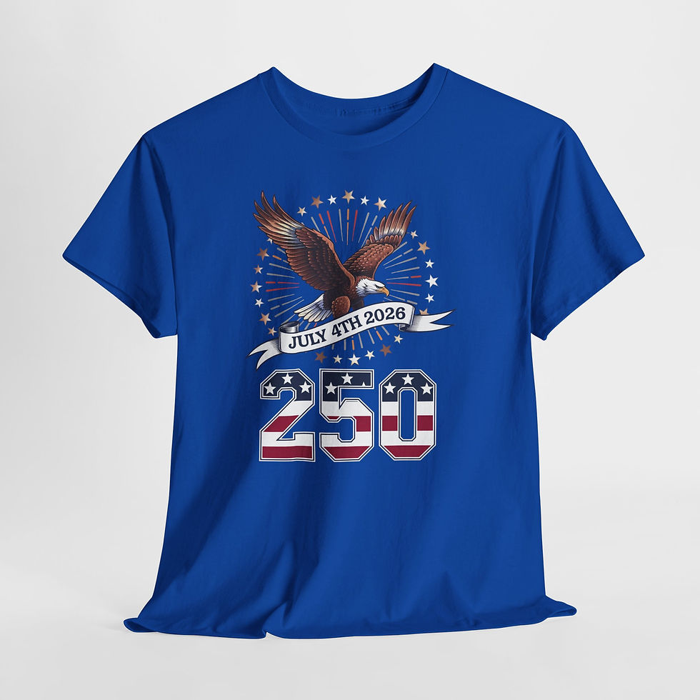 Thumbnail: American Eagle 250th Anniversary T-Shirt — July 4th 2026 Patriotic Tee