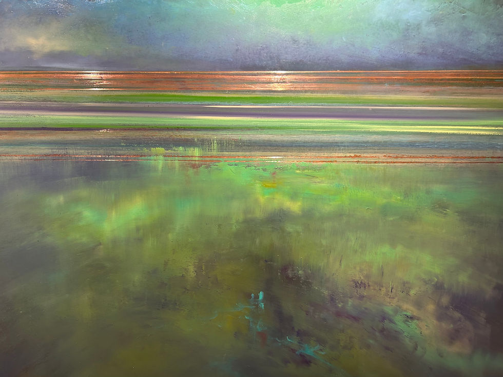 A Calm Still oil on copper 38x50