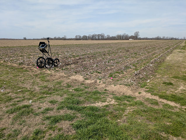 GPR in cotton field