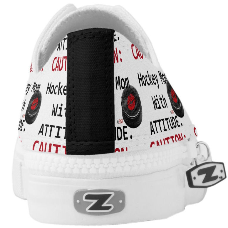 Thumbnail: Hockey Mom with Attitude Zipz Shoes