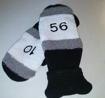 Thumbnail: Hockey Sock Mittens - Adult Size