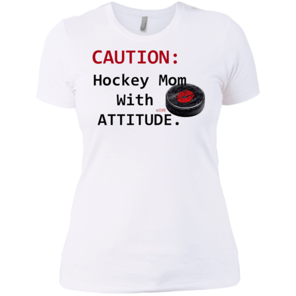 Thumbnail: Hockey Mom With Attitude Boyfriend T Shirt