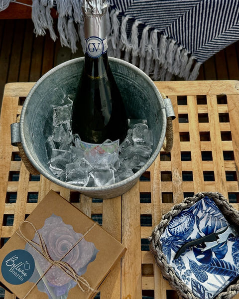 Included charcuterie and beverages