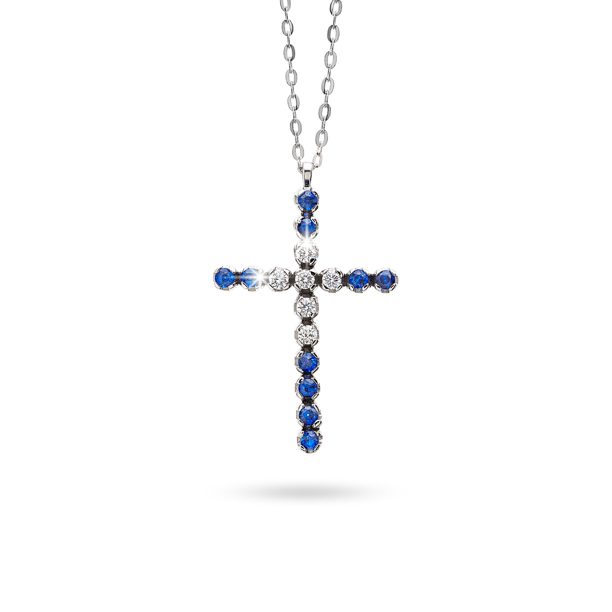 Croce con pietre e diamanti