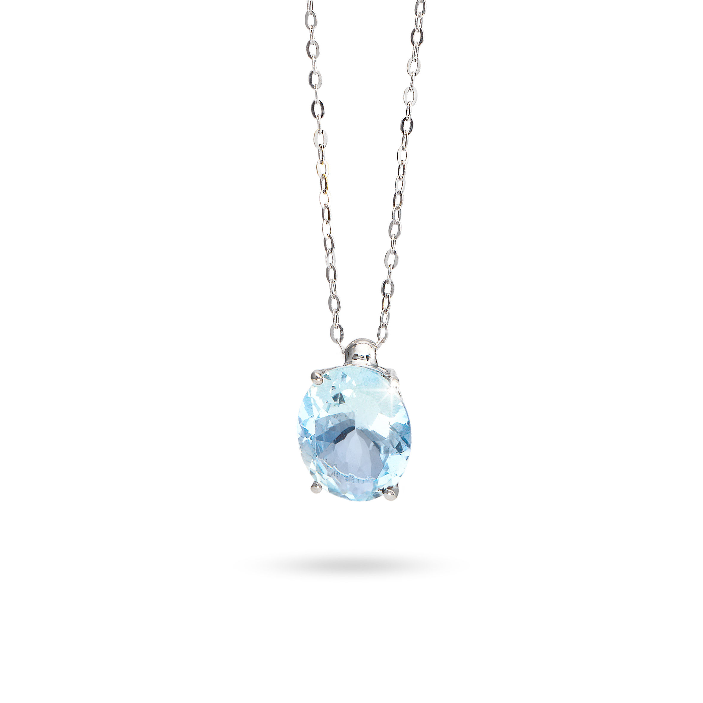 Ciondolo acquamarina ovale