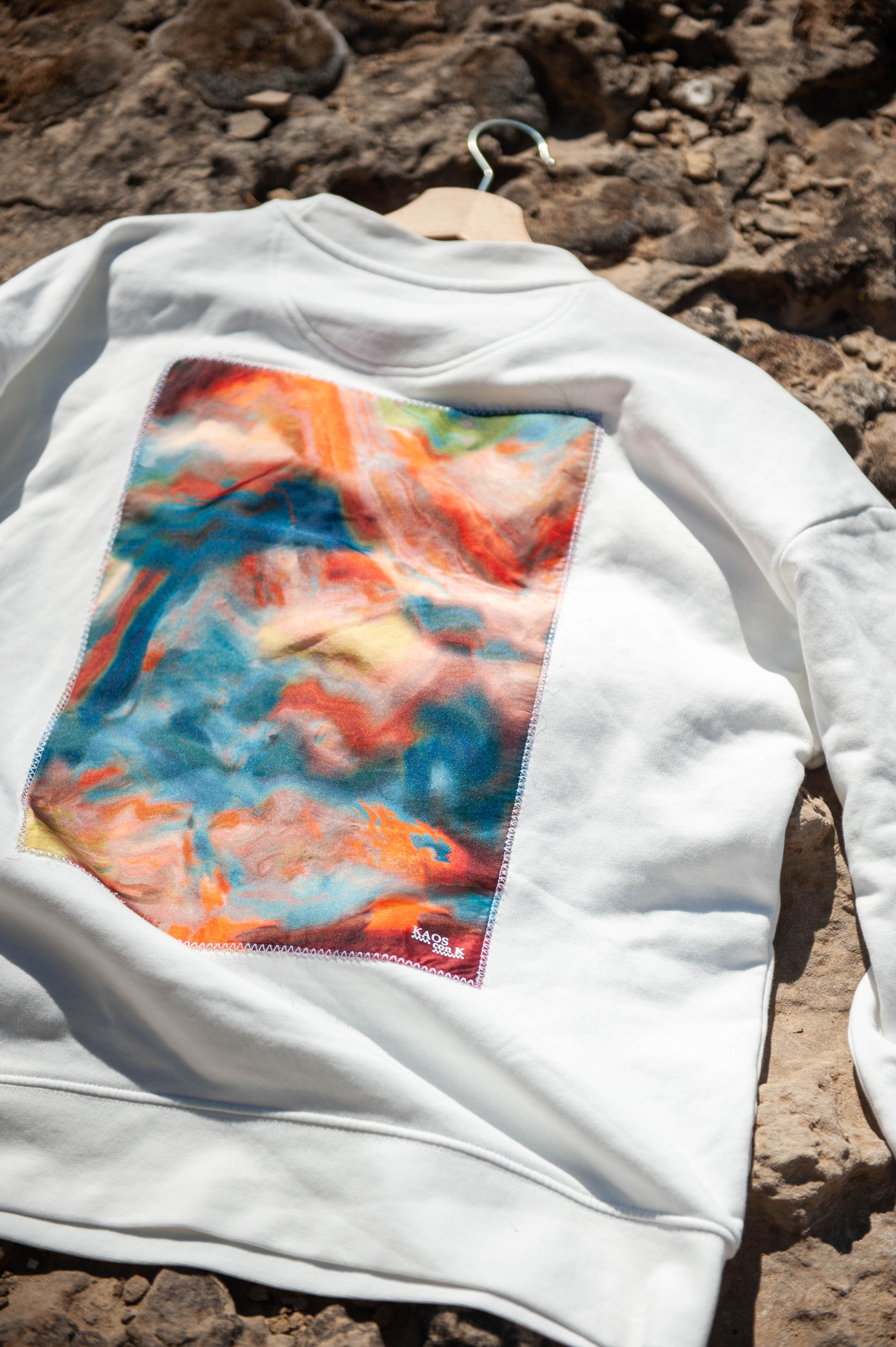 Sudadera blanca Tie dye