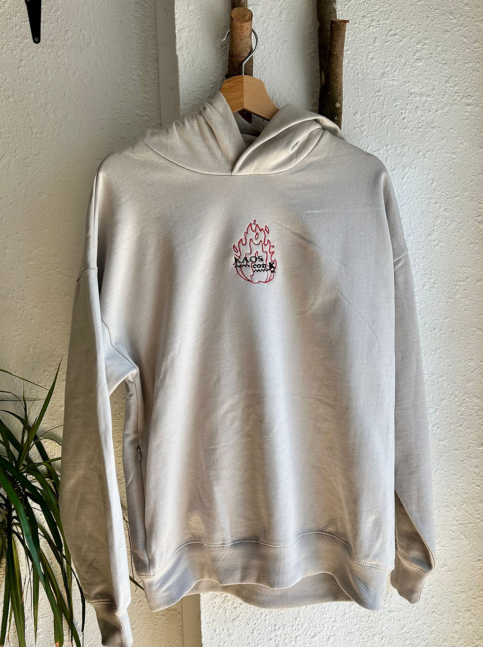 Miniatura: Sudadera blanco roto Flames