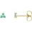 Thumbnail: Trio Stud- Chrysoprase