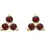 Thumbnail: Trio Stud- Garnet
