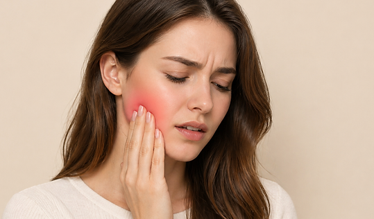 Women with TMJ.