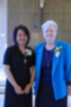 (L-R) Sister Mae Valdez, SP celebrating 25 years and Sister Gloria Keylor, SP celebrating 60 years in Religious Life