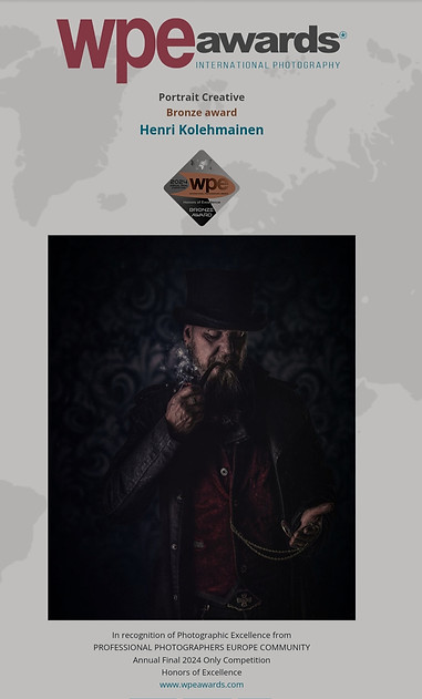 wpe awards Kunniamaininta: Muotokuva-kategoria, Henri Karjalainen