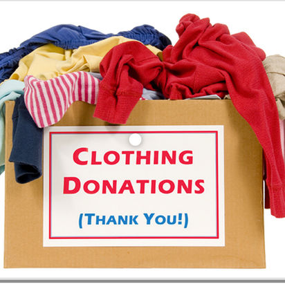 Clothing donations for homeless
