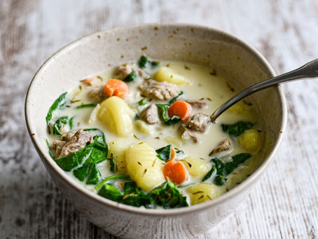 Pheasant & potato gnocchi soup Recipe