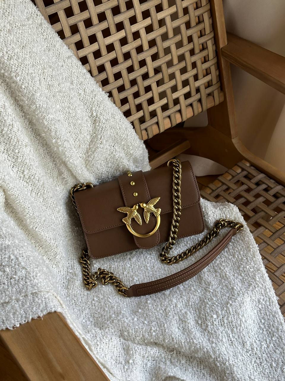 Miniatura: Pinko Mini Love Bag One Simply Brown Gold