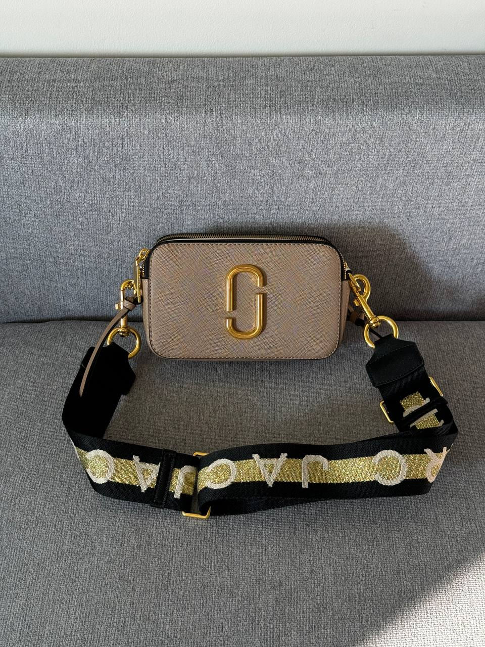 Marc Jacobs The Snapshot Dark Beige Gold