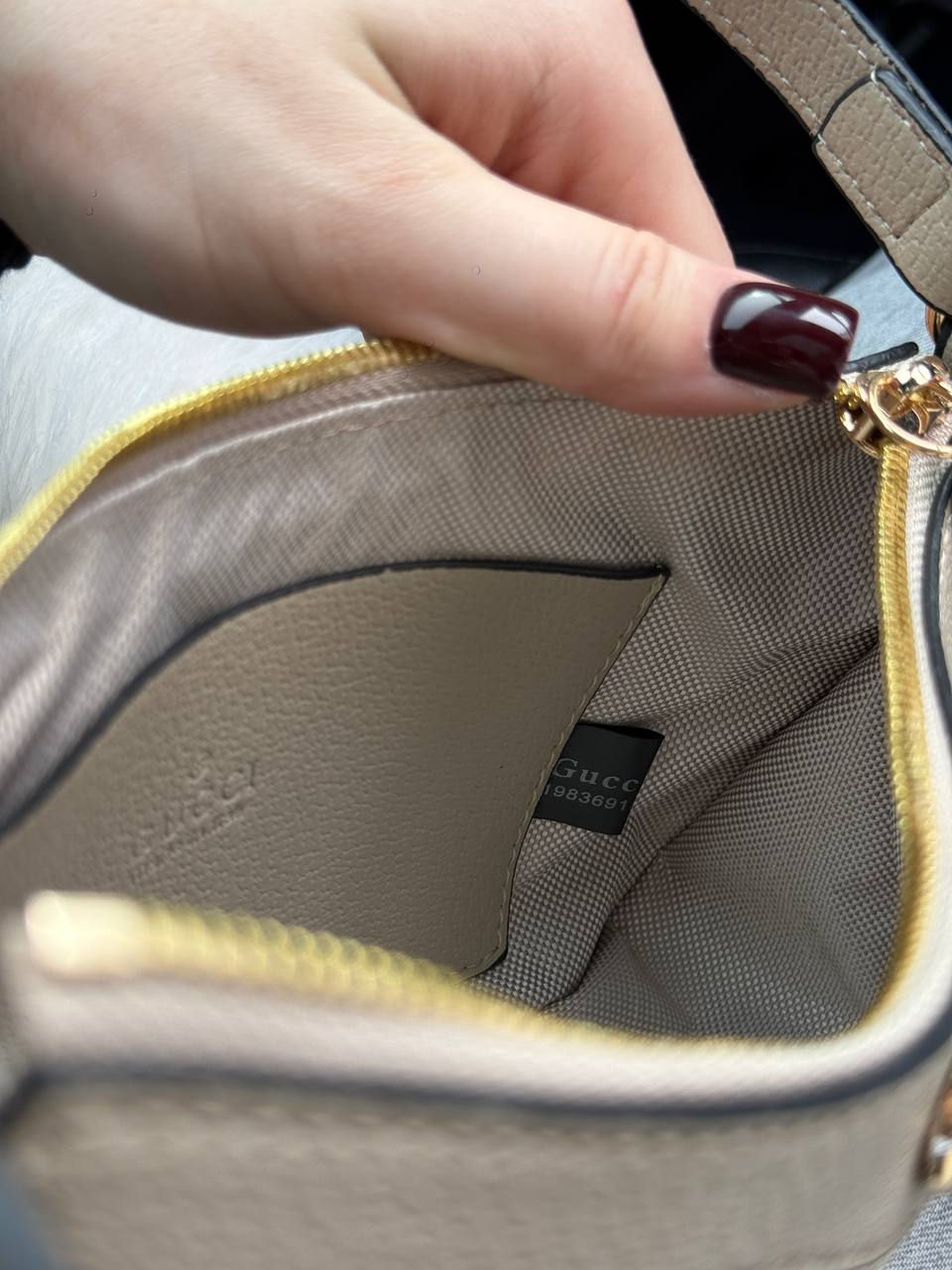Miniatura: Gucci Ophidia GG Medium Handbag – Beige/White GG Supreme
