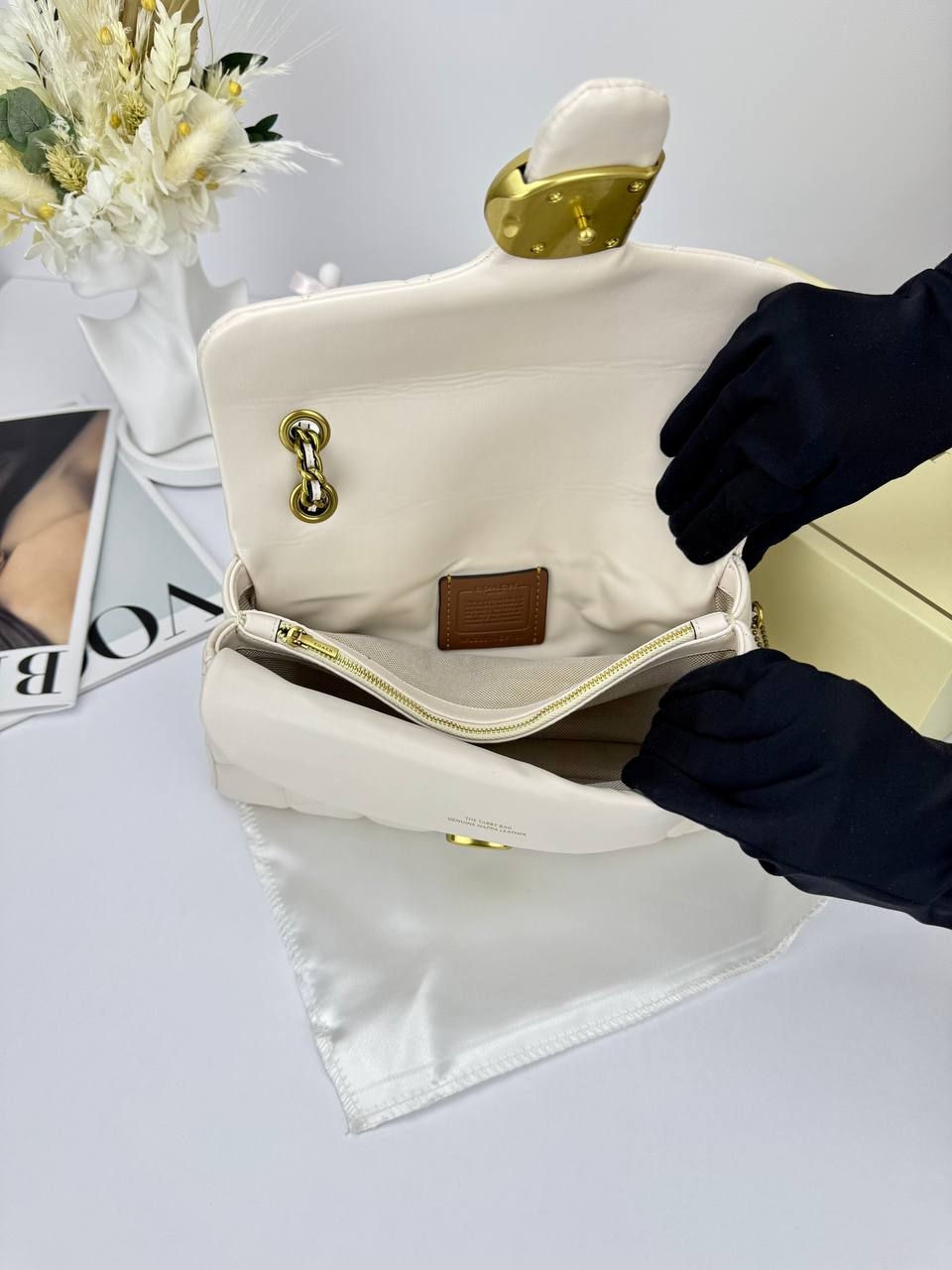 Miniatura: Coach Tabby Shoulder Bag 26 With Pillow Quilting Brass Chalk