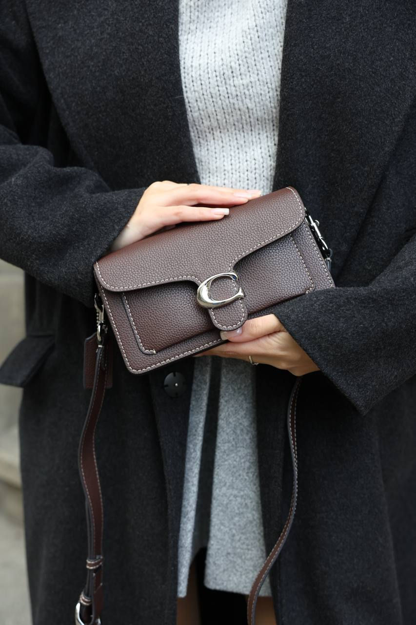 Miniatura: Coach Tabby Shoulder Bag 20 Dark Brown Silver
