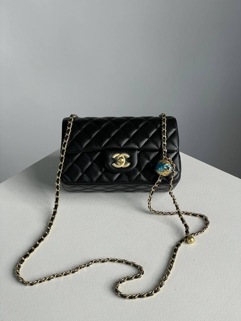 Miniatura: Chanel Classic 1.55 Small Single Flap in Black