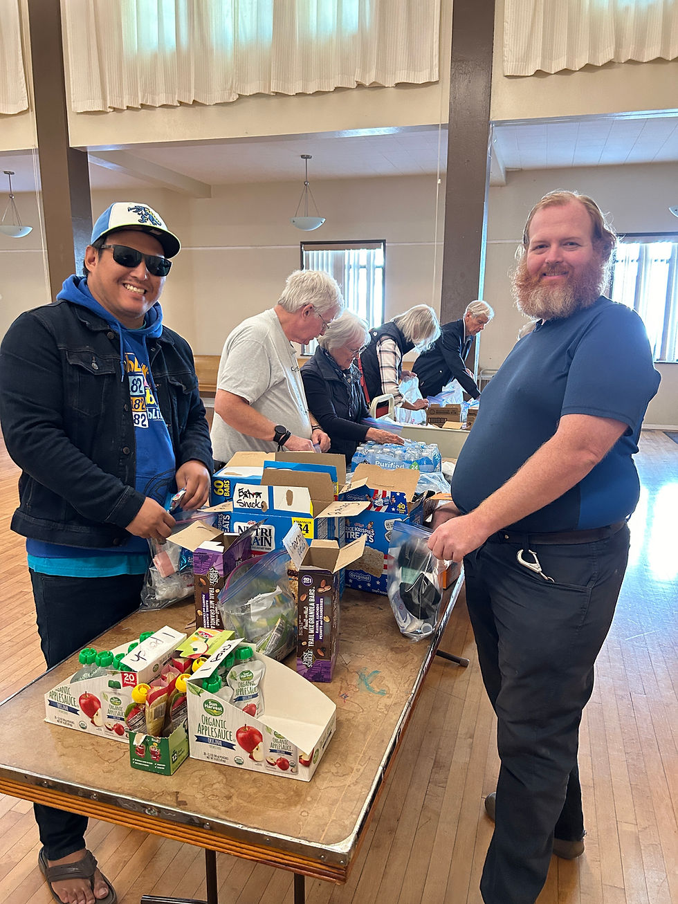 Care Kits in the Parish Hall