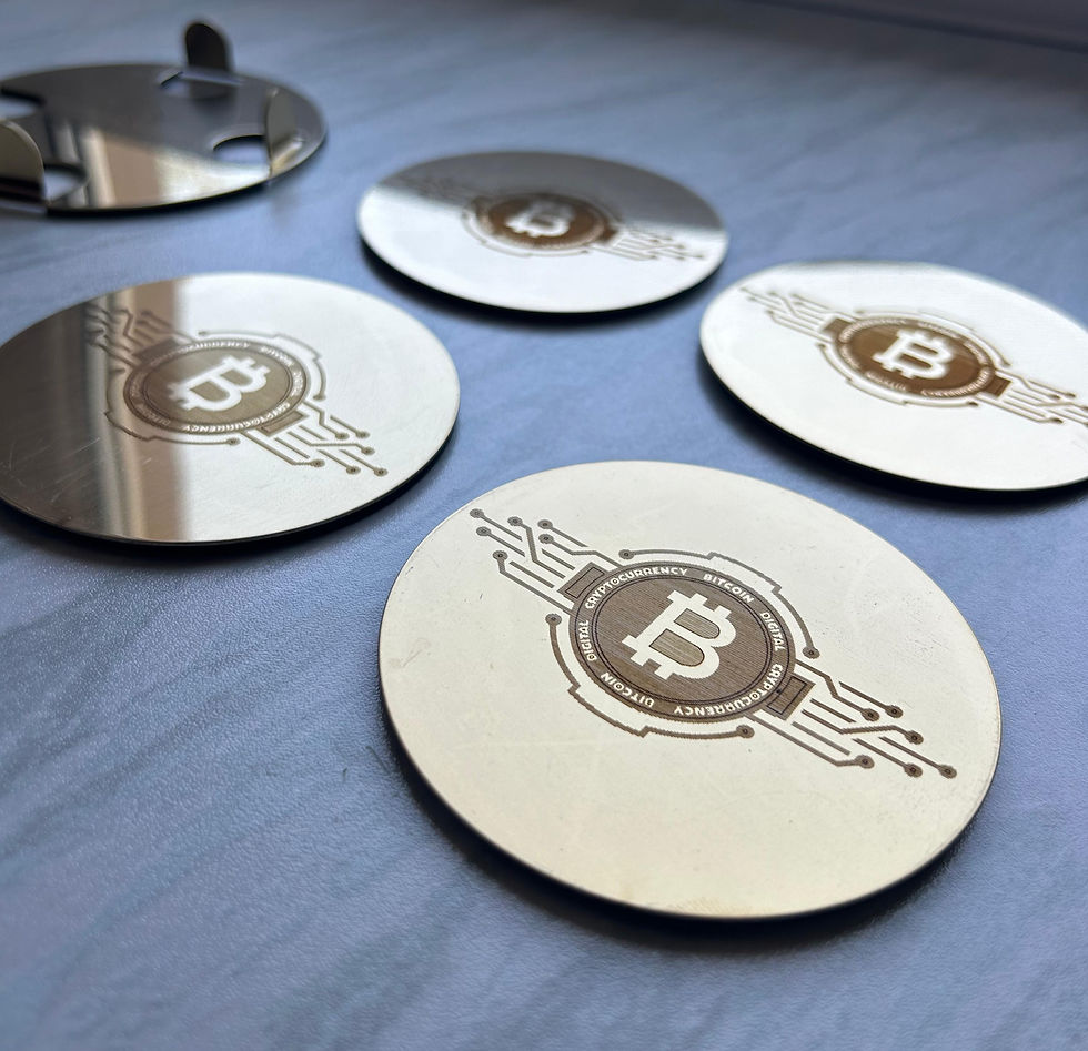 Glasuntersetzer Bitcoin