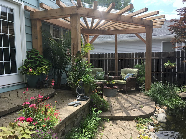 cool ponds outdor living area
