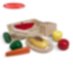 Cutting Food Wooden Play Food