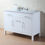 Thumbnail: Atreus 48" White Single Sink Vanity with Carrara Marble Top
