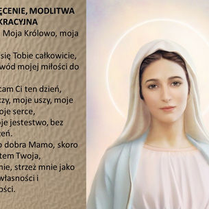 Piękne zdjęcie Maryi z Medjugorje i modlitwa konsekracji Jej Niepokalanemu Sercu