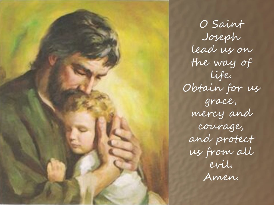 zdjecie blog Jozef holding Jesus in his arms and a prayer to St. Joseph