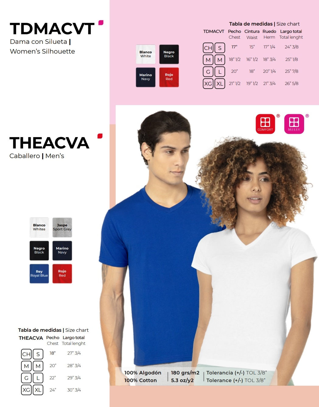 Playera Cuello V Manga Corta