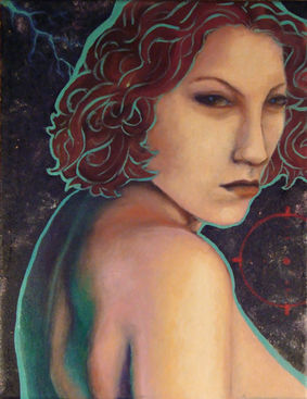 painting titled Nemesis