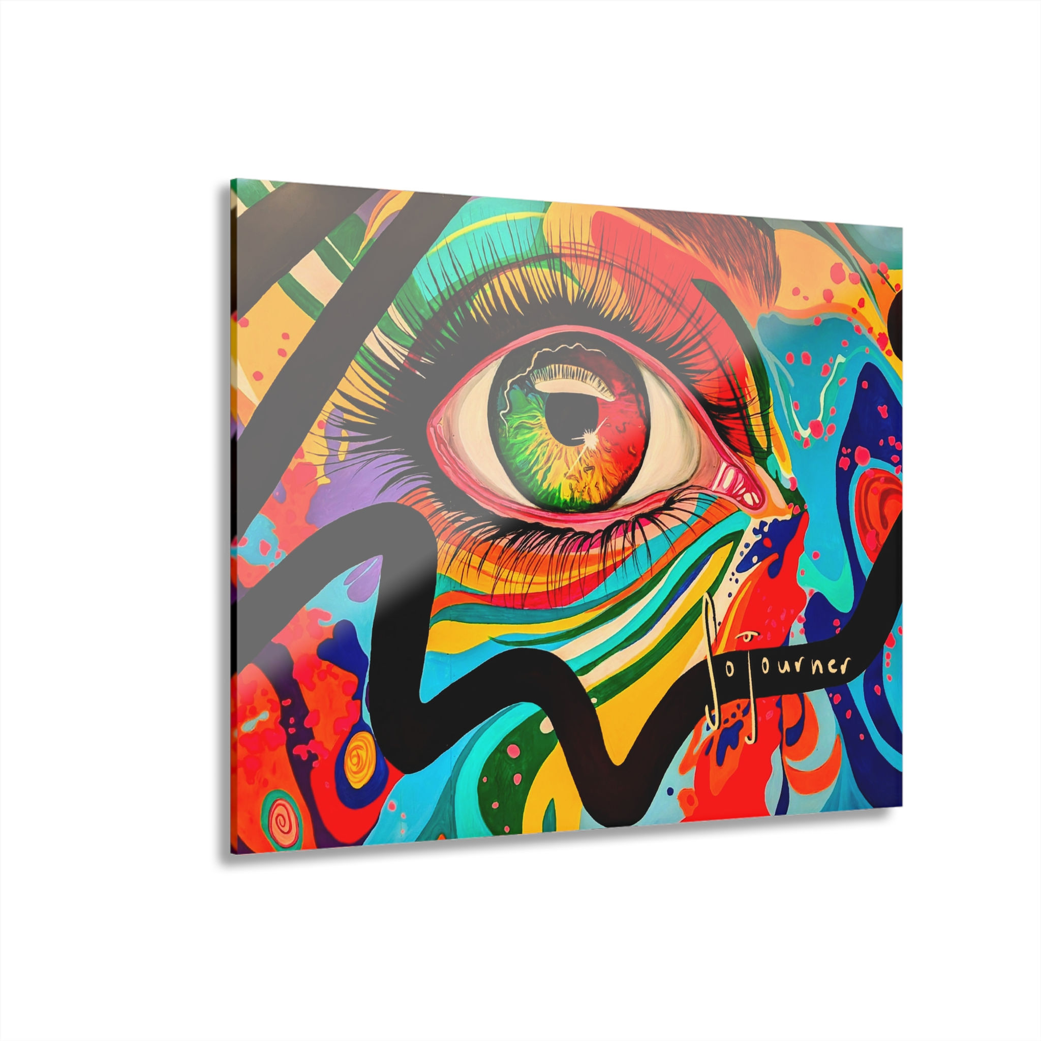 Vibrant Acrylic Art Print, Colorful Wall Art, Eye-Catching art