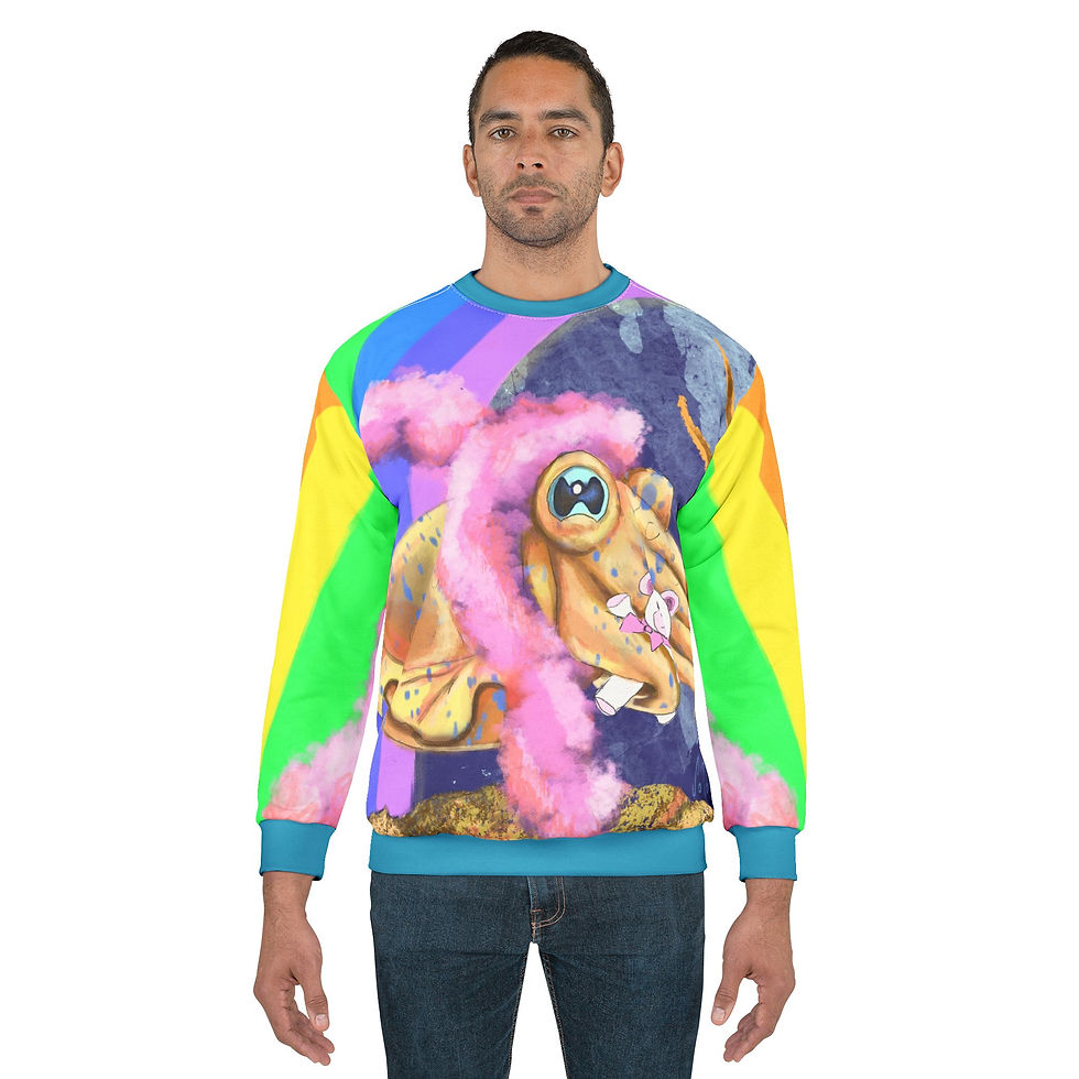 Thumbnail: Cuddlefish-Unisex Sweatshirt (AOP)