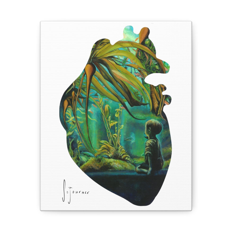 Thumbnail: Heart Series: Boy- Stretched Canvas