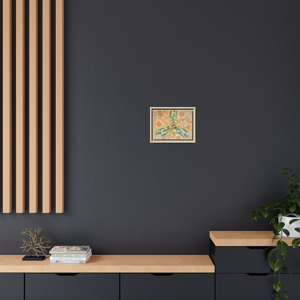 Thumbnail: Entheogens - Framed Matte Canvas Art botanical eye